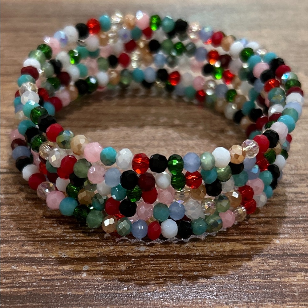 Faceted Glass Bracelet - Picture 4 of 9